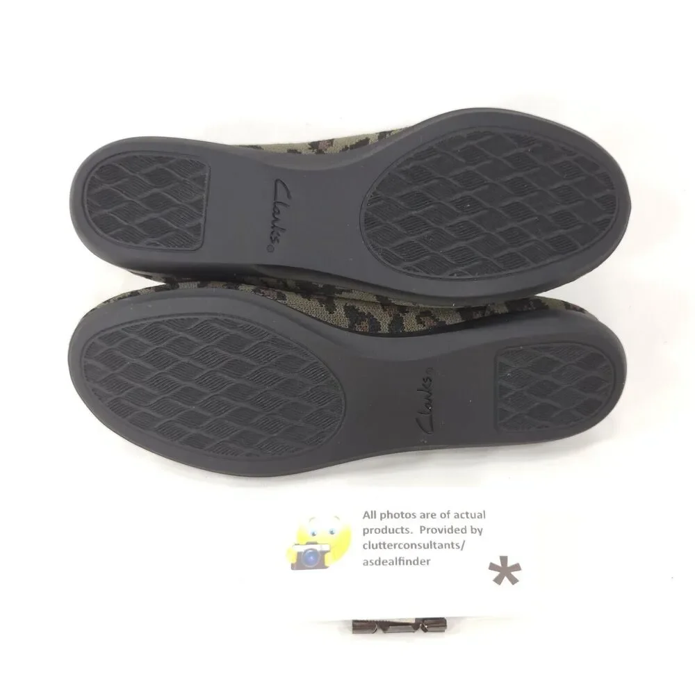 Cloudsteppers by Clarks Casual Ballet Flat Womens Size 5 61338074 Gray Black